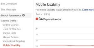 Mobile usability only responsive design